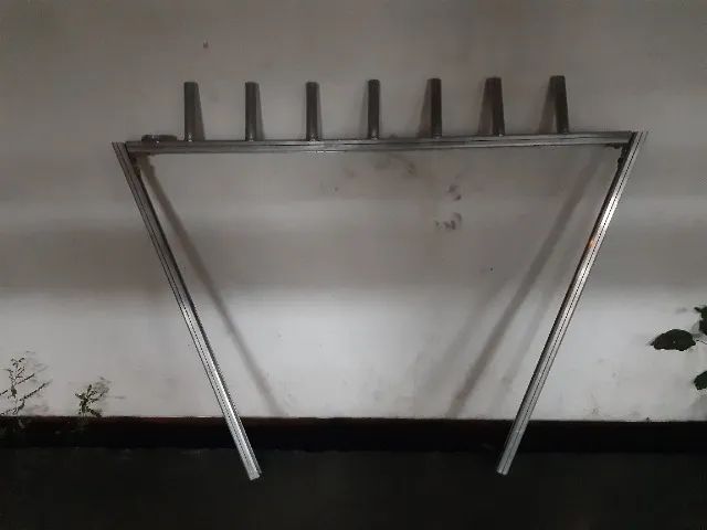 Suporte de varas de pesca para 7 varas, Farol de Milha e antena de GPS, em aluminio - Foto 4