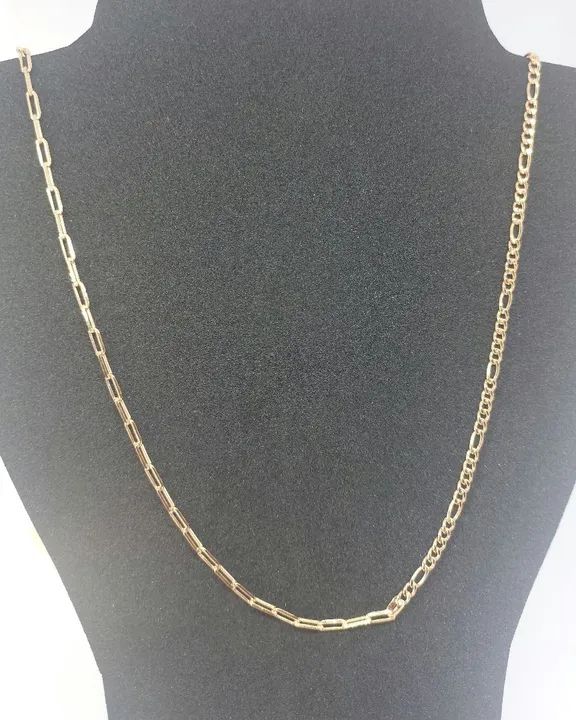 Colar choker banhado a Ouro com elos pequenos e diferentes  - Foto 3