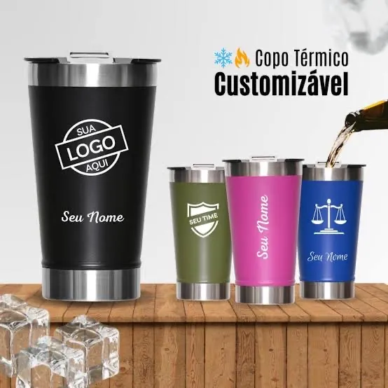 Copo Térmico Personalizado - Logotipo e Nome