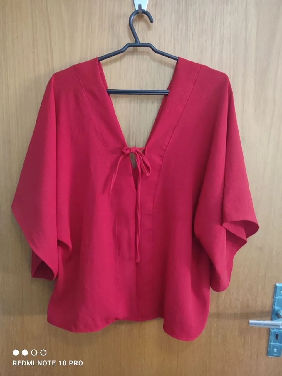 Blusa vermelha sofisticada  - Foto 4