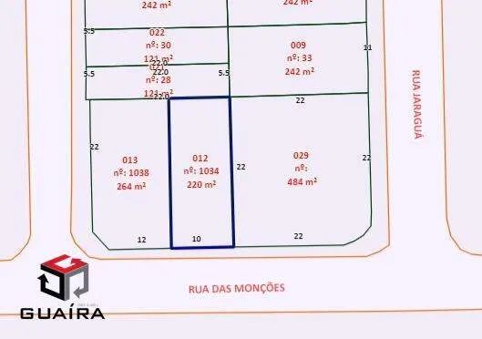 Terreno 220 m²Localizado No Bairro Jardim Santo André - SP - Foto 4