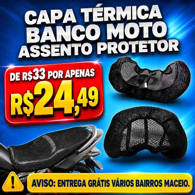 CAPA TÉRMICA PROTETORA PARA BANCO DE MOTO