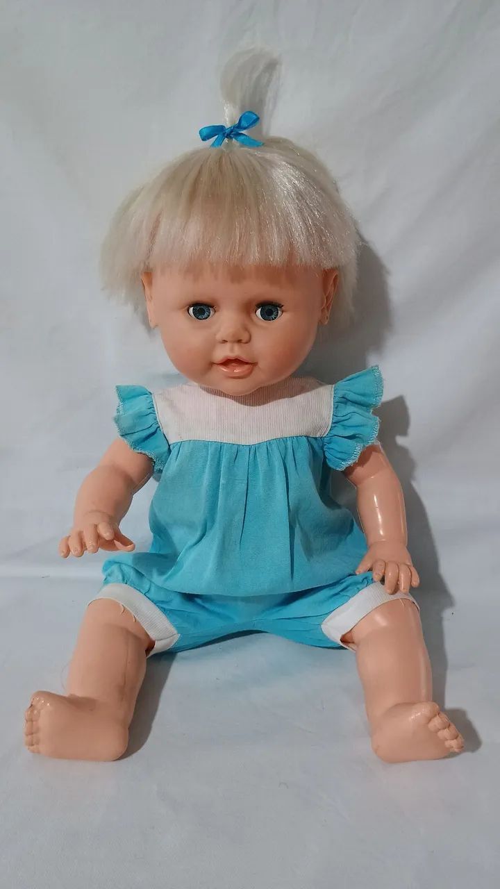 Boneca papinha da estrela com chorinho nas costas  - década de 80 - Foto 3