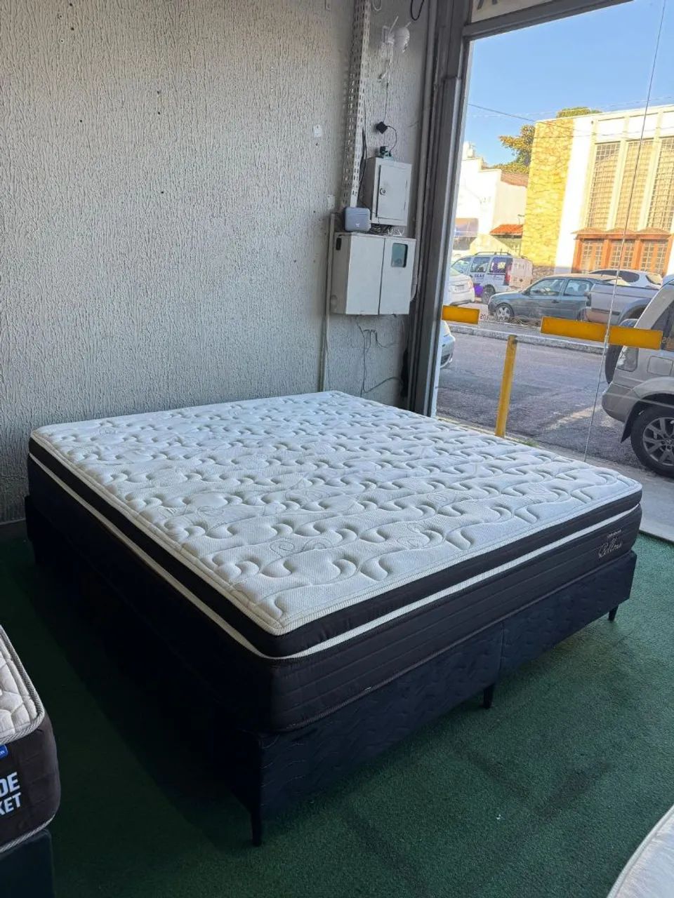Cama Box King Colchão Ortobom Molas - Foto 3