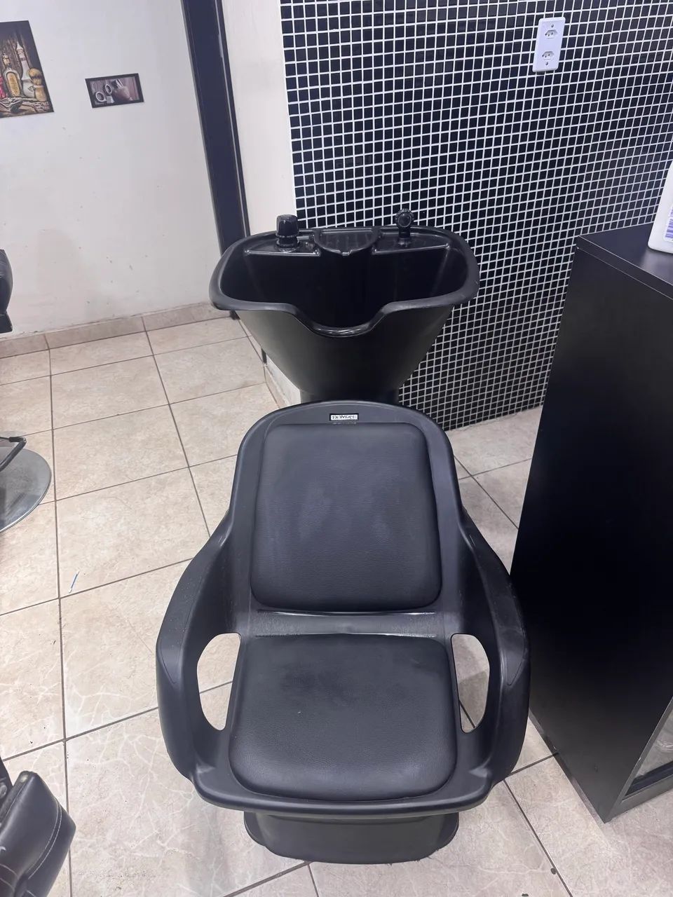 Lavatório Dompel Champ Preto - Móvel para Salão / Barbearia. - Foto 4