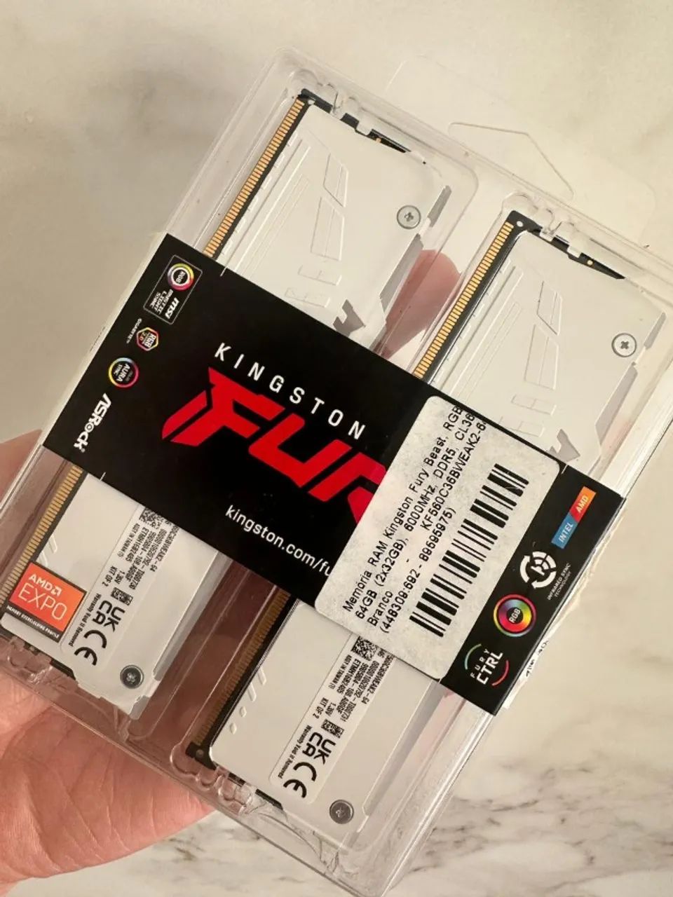 64GB DDR5 Memória Ram HyperX 6000MHz