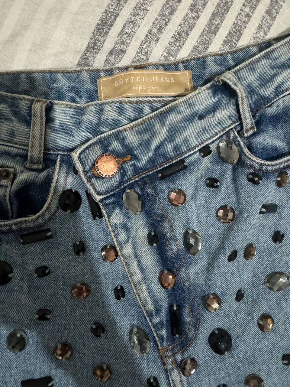 Calça brytch denim 