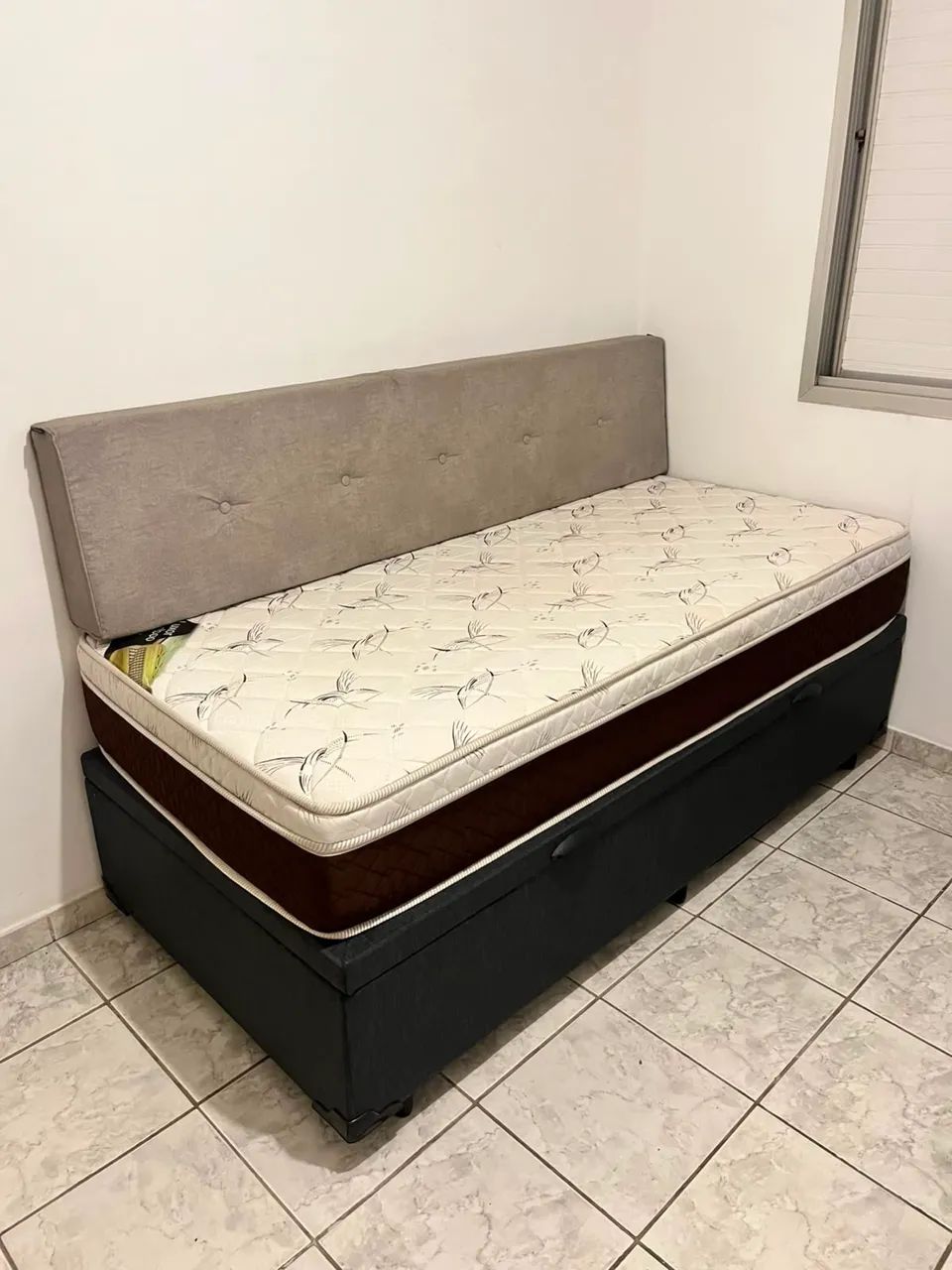 Cama Box Baú + Colchão Luxor Bamboo Solteiro - Foto 2