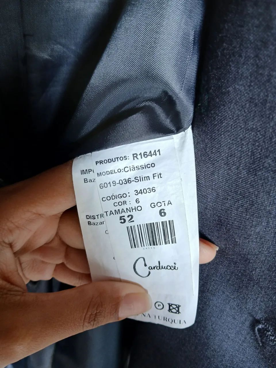Paletó e Calça (Costume) - Carducci. Tamanho 52 (Slim fit) - Foto 3