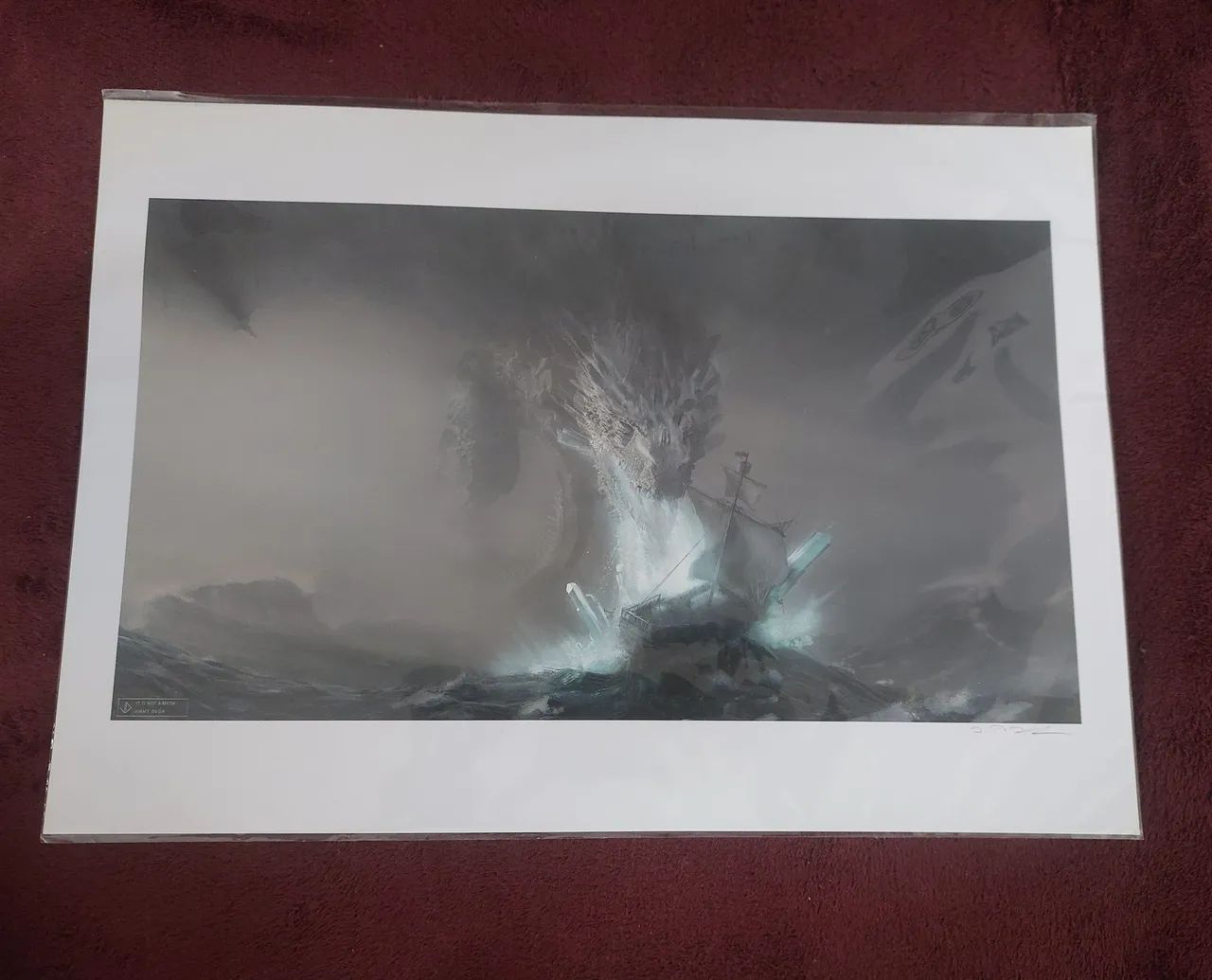 Gravura Limitada Unseen Westeros Game Of Thrones Assinada