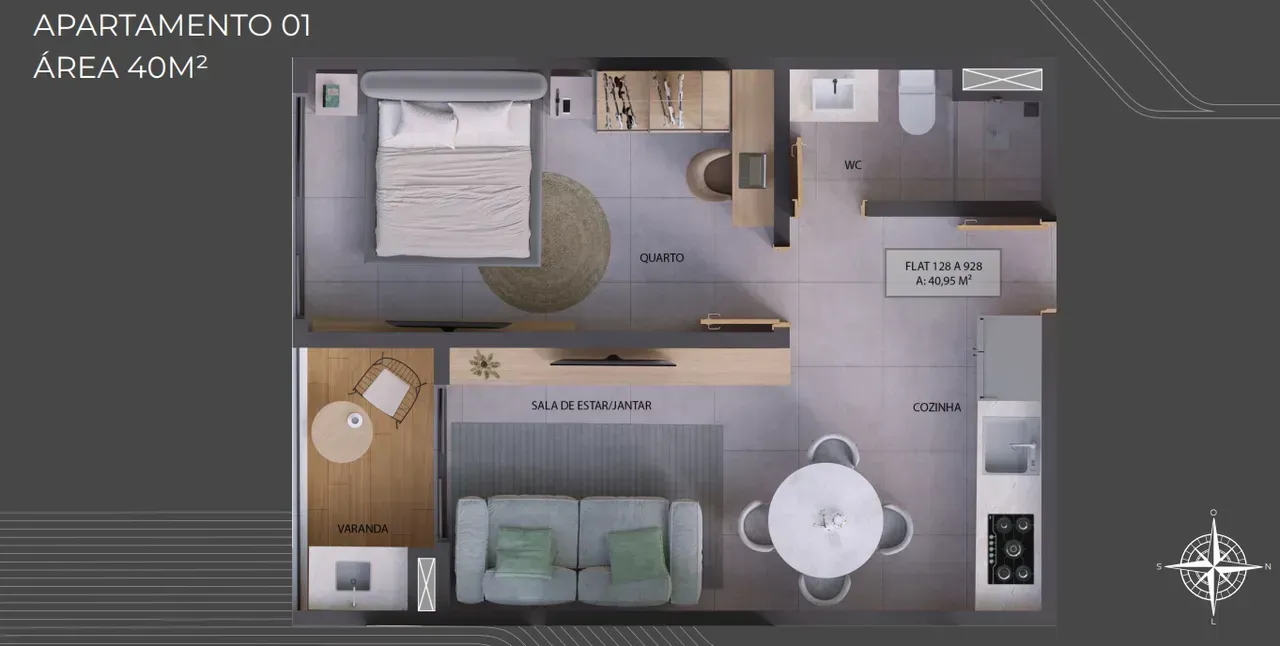 PLANTA 40m²