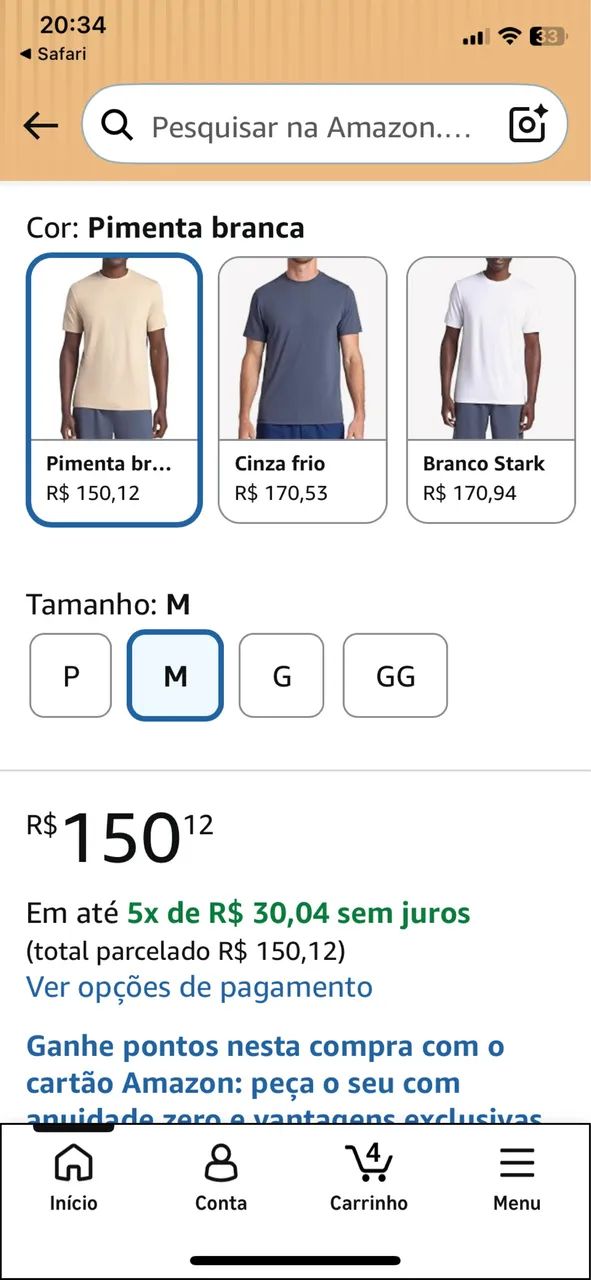 Camiseta Gaian masculina M  - Foto 3