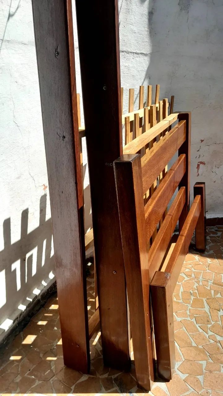 Cama de solteiro de madeira  - Foto 3