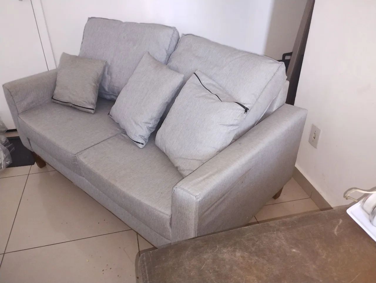 SOFÁ COTTON CINZA (2 LUGARES)