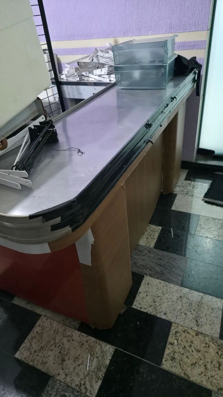 Caixa de supermercado / check-out com gaveta - R$ 1.200 - Foto 5