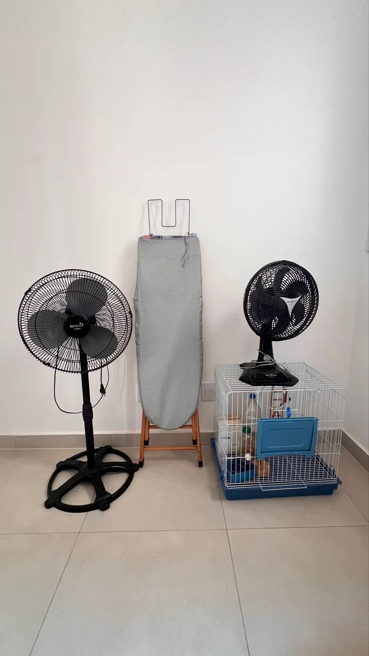 Ventiladores e gaiola