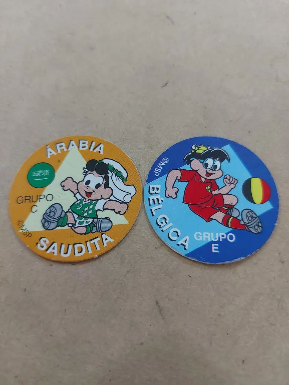2 Tazos nestle - turma da Monica