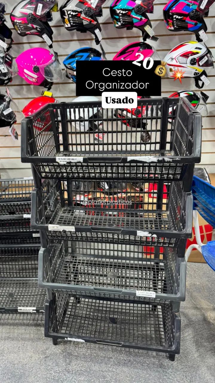 Cesto organizador de plástico  - Foto 2