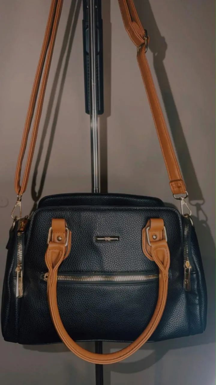 Bolsa Feminina Preta, Nova Nunca Usada - Foto 3