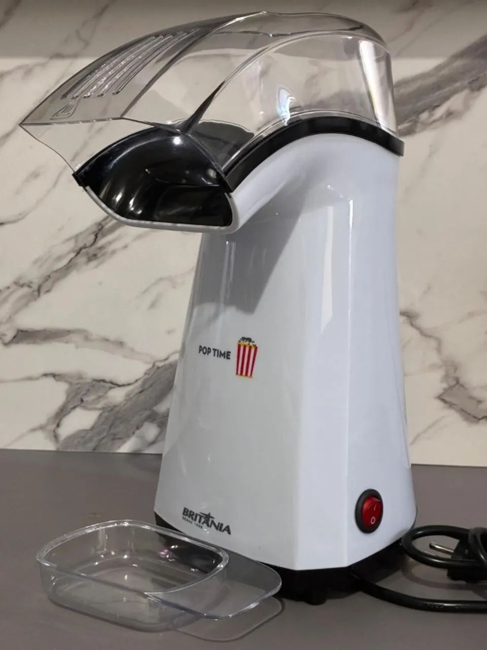 Pipoqueira Elétrica Sem Óleo Britânia Pop Time 1200W Rápida 127V - Foto 3
