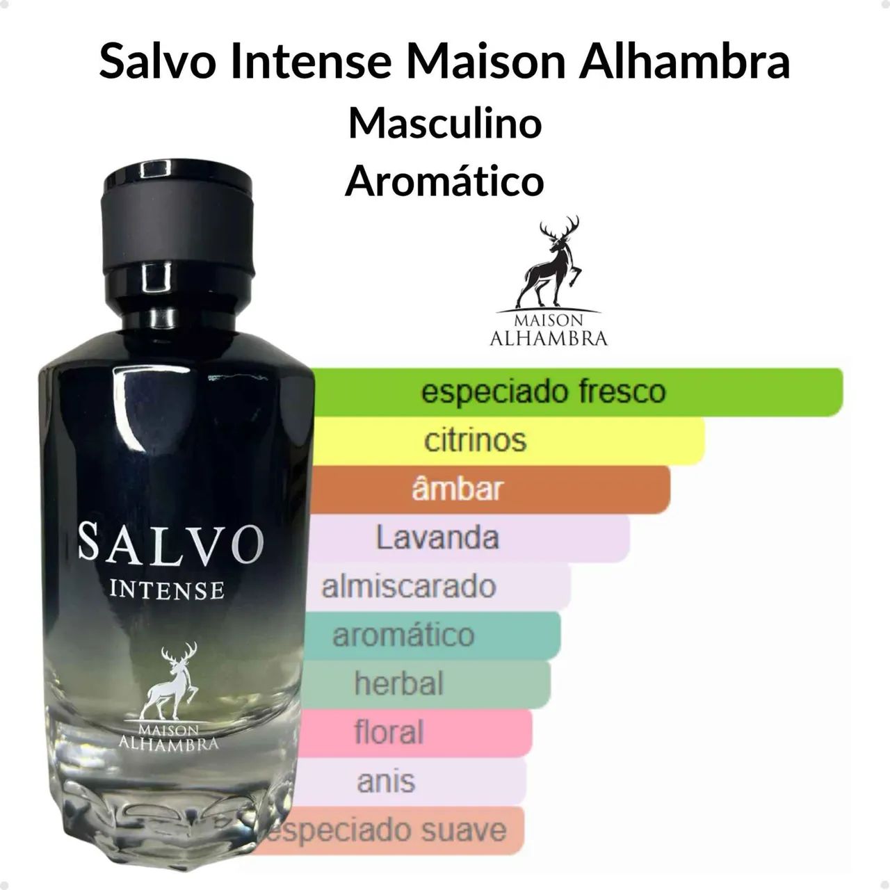 Perfume Salvo Intense Maison Alhambra Masculino Original - Foto 3