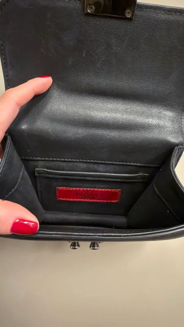 Bolsa Valentino Rockstudi Lock Mini - Foto 3