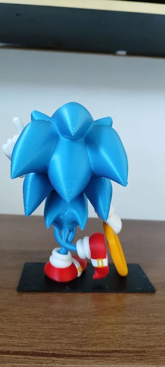 Boneco Sonic em PLA 17cm X 13cm - Foto 2