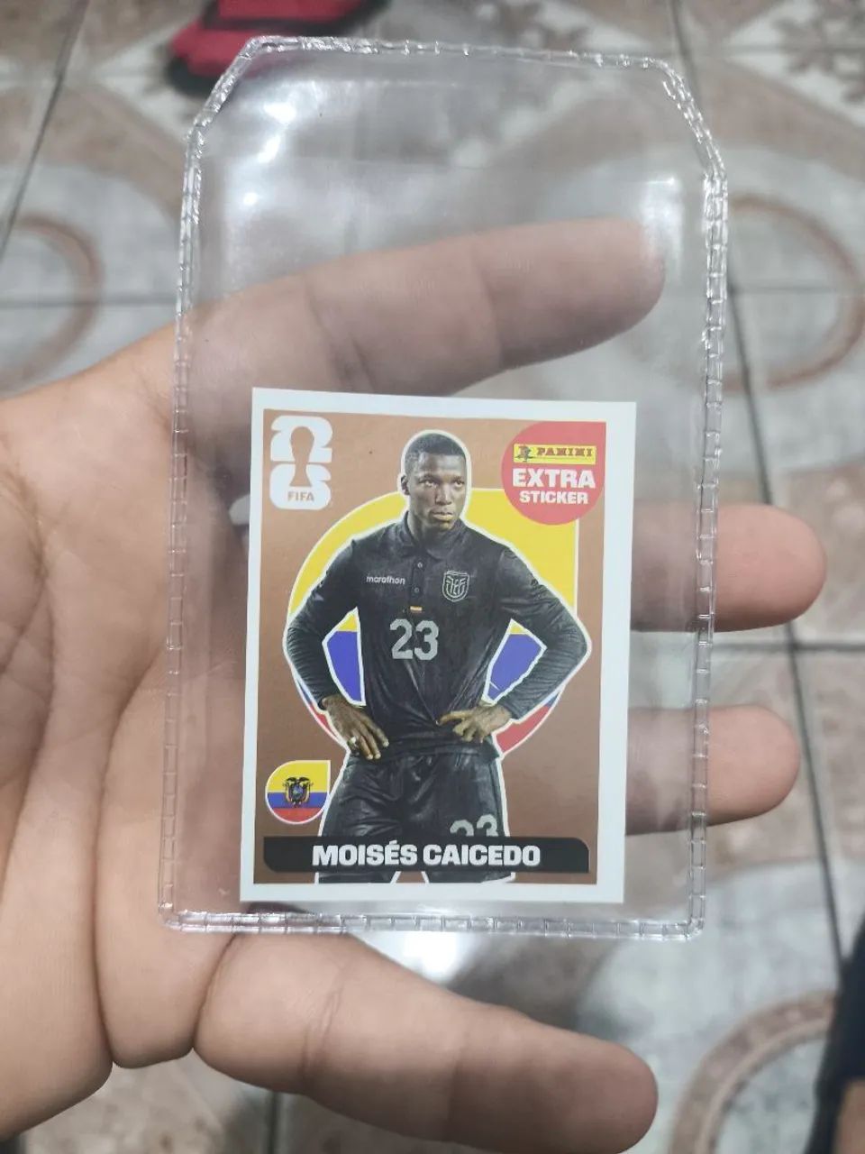 Figurinha EXTRA STICKER LEGEND Moisés Caicedo BRONZE