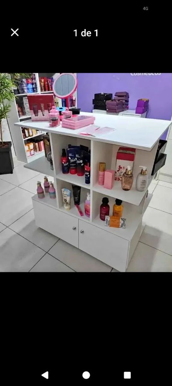 GÔNDOLA CENTRAL LOJA CM 4 PORTA MDF NOVO  - Foto 4