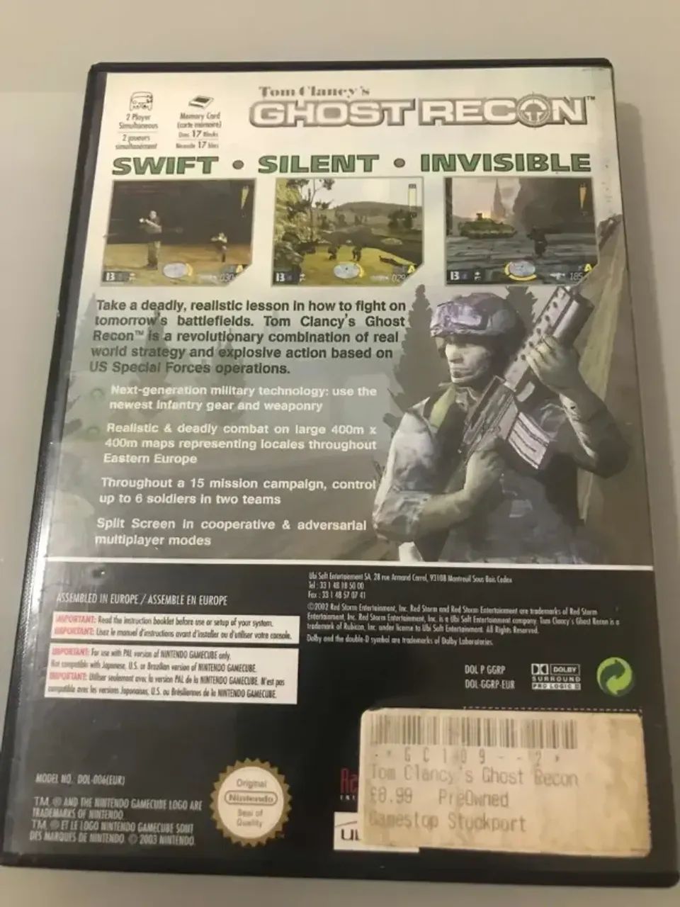 Jogo Ghost Recon Gamecube Europeu Completo - Foto 4