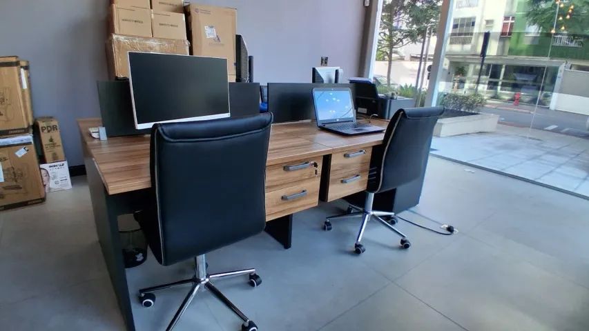 CONJUNTO ILHA DE TRABALHO - ESCRITÓRIO - Foto 3
