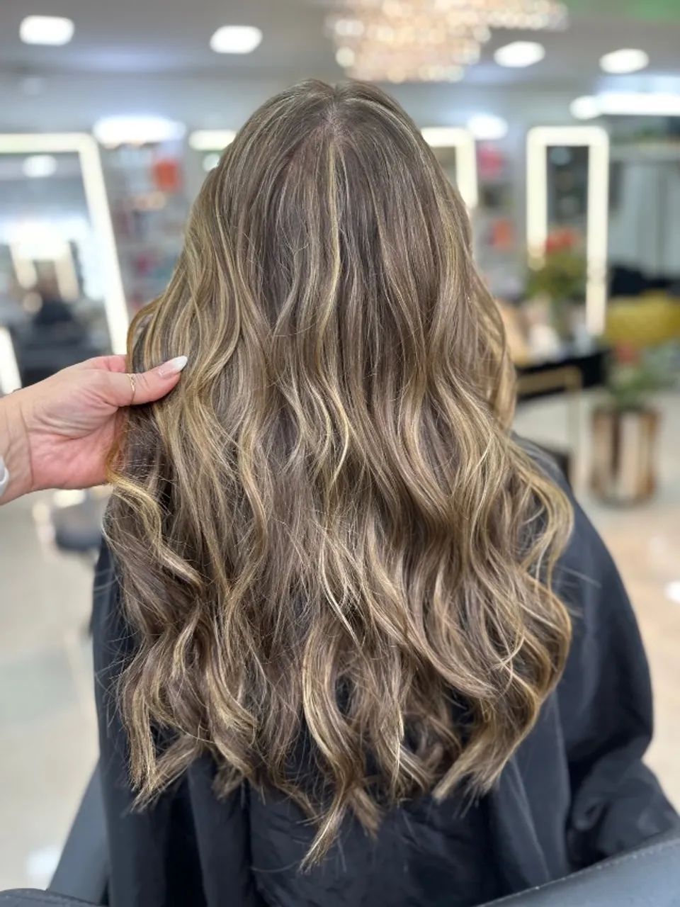 Mega hair morena iluminada 30cm