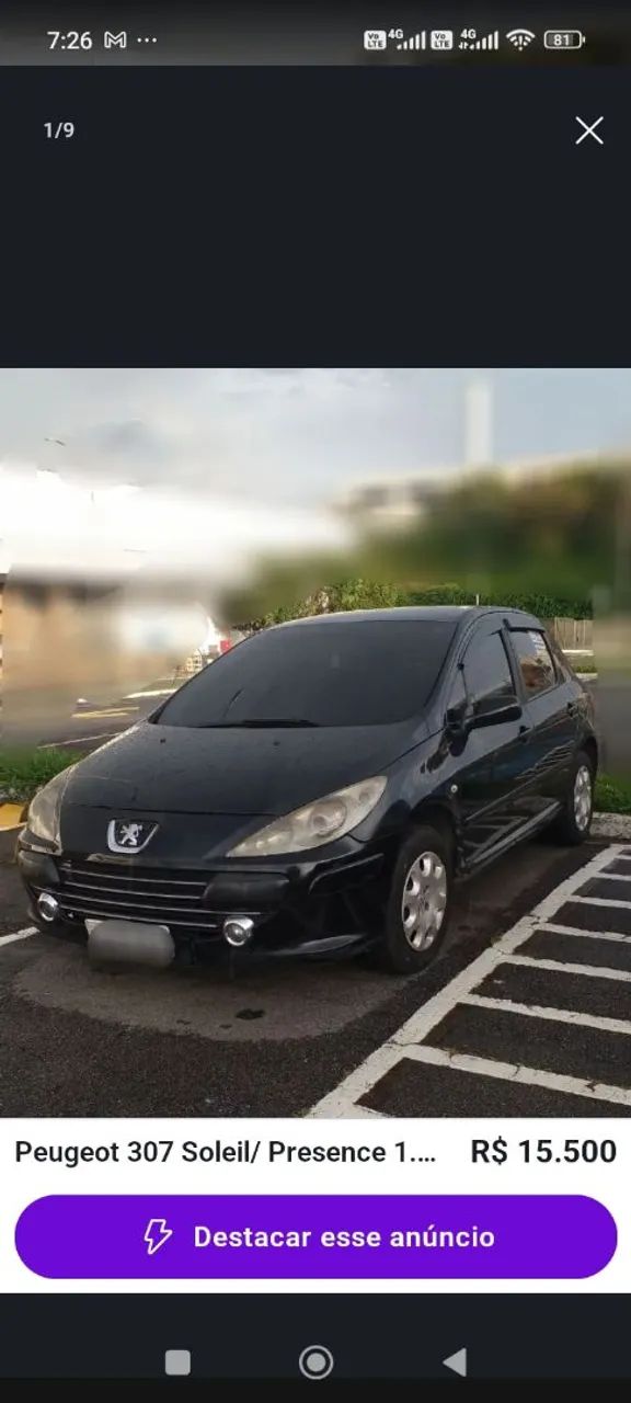 Peugeot 307 PRESENCE 1.6 16V 2008