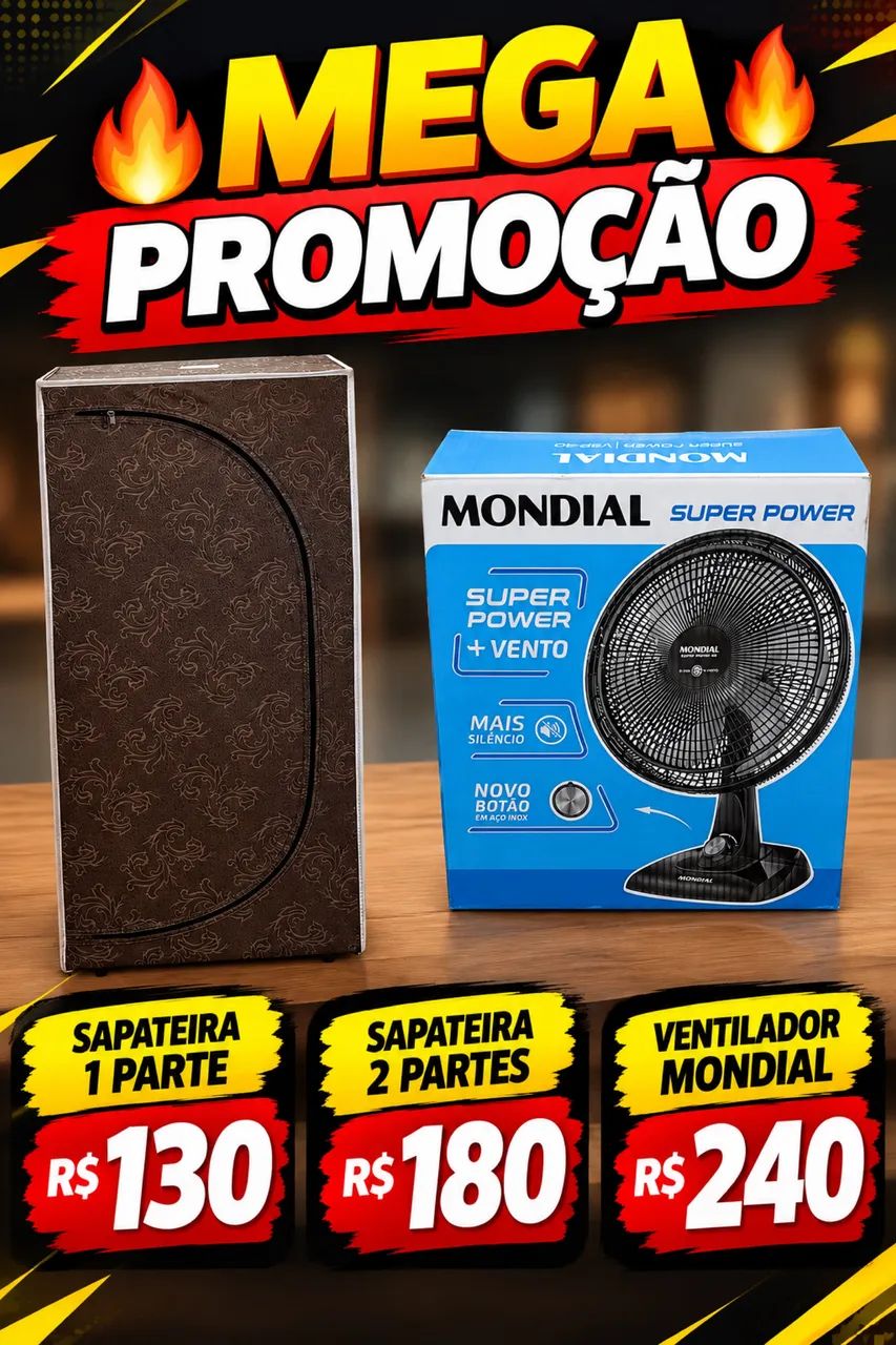 Vendo sapateira e ventilador 
