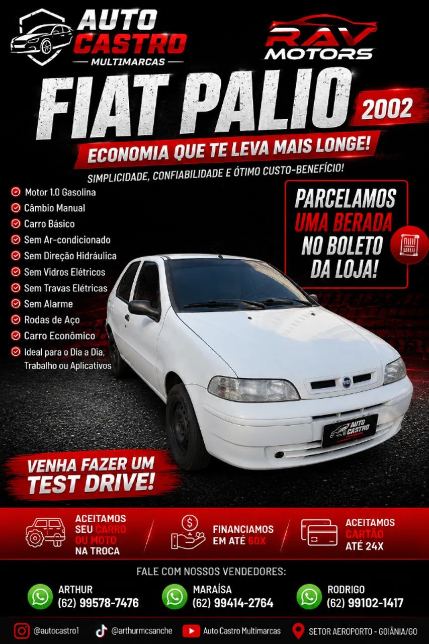 Fiat Palio EX 1.0 MPI Fire 8V 4P 2002