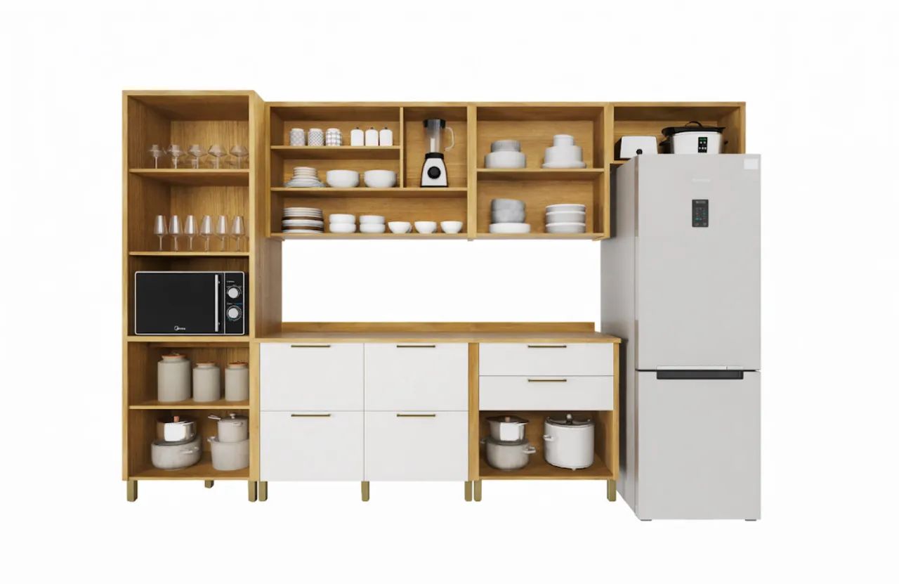 Conjunto de Cozinha Modular Supreme MDF - Foto 3