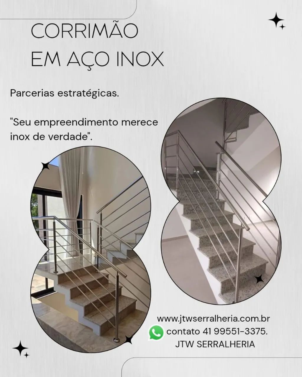 Mega ofertão de guarda corpo de aço inox 
