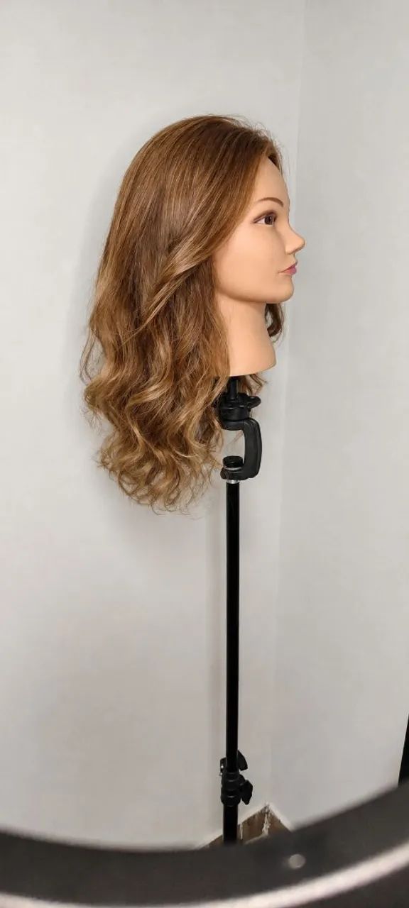 Cabeça de Treino Cabelo Natural Humano  - Foto 4
