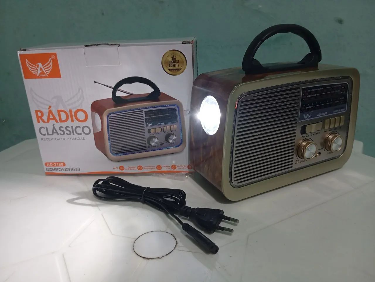 Rádio Clássico com lanterna  - Foto 2