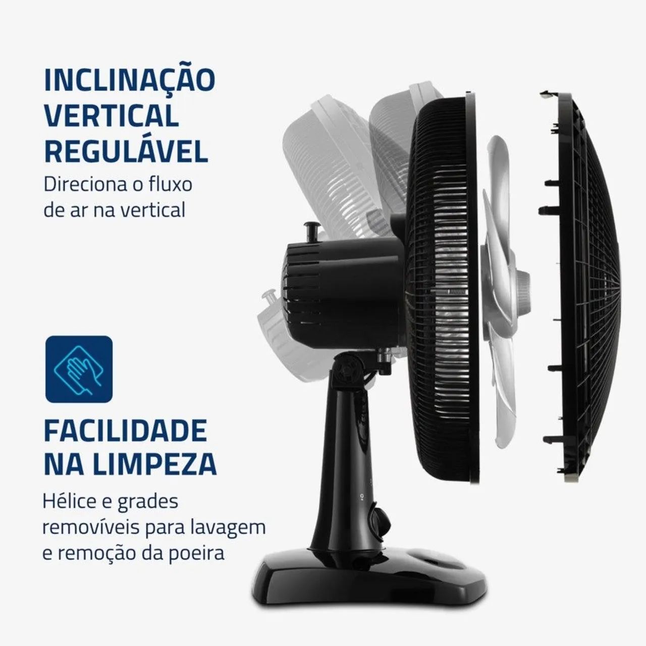 Ventilador de mesa 6 Pás com 3 velocidades.  - Foto 4