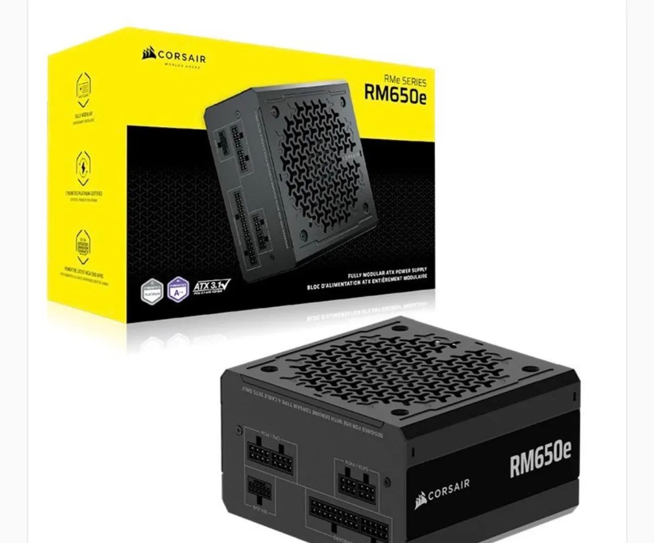 Fonte Corsair RM650e plus gold full modular - Foto 3