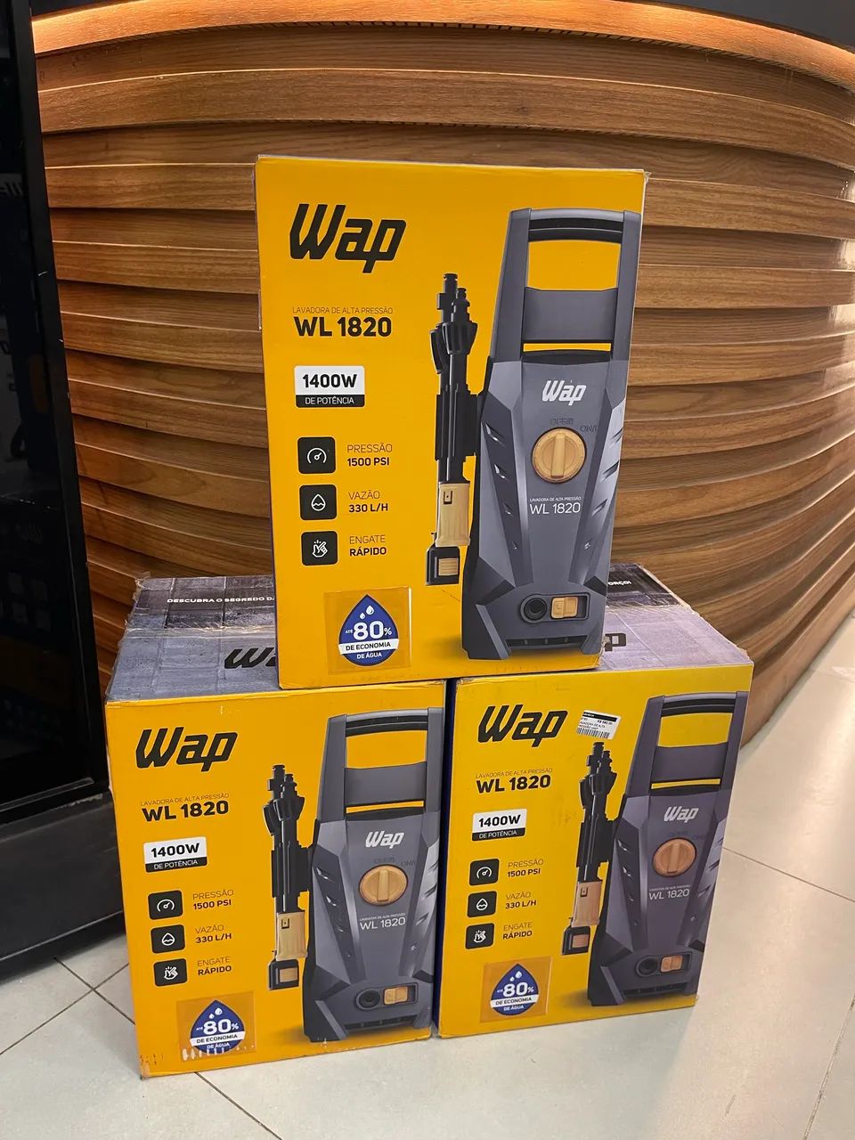 LAVADORA WAP DE ALTA PRESSÃO COM 1.400W ?