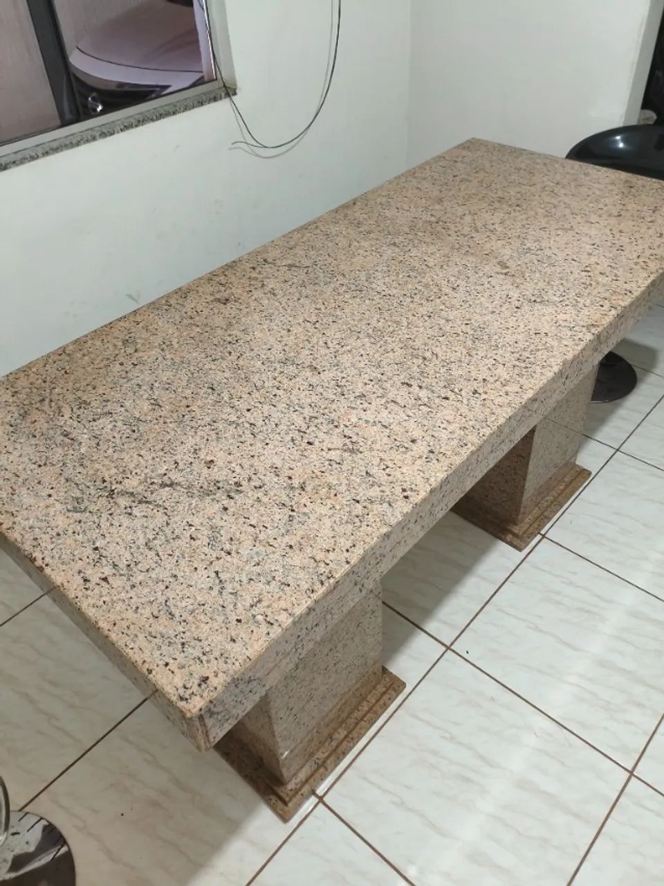 Mesa Pedra Granito amarelo 1,80 x 0,80 cm - Foto 4