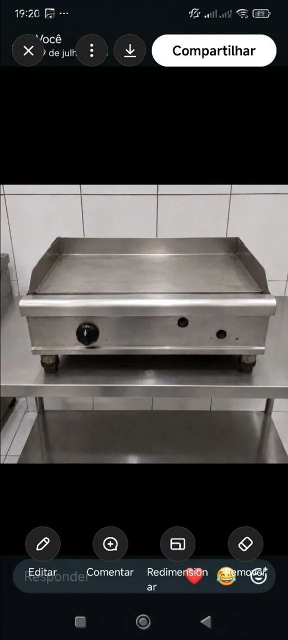 Chapa a gás profissional  - Foto 2