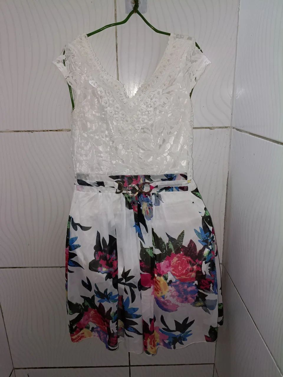 Vestido Social Floral Feminino M  - Foto 4