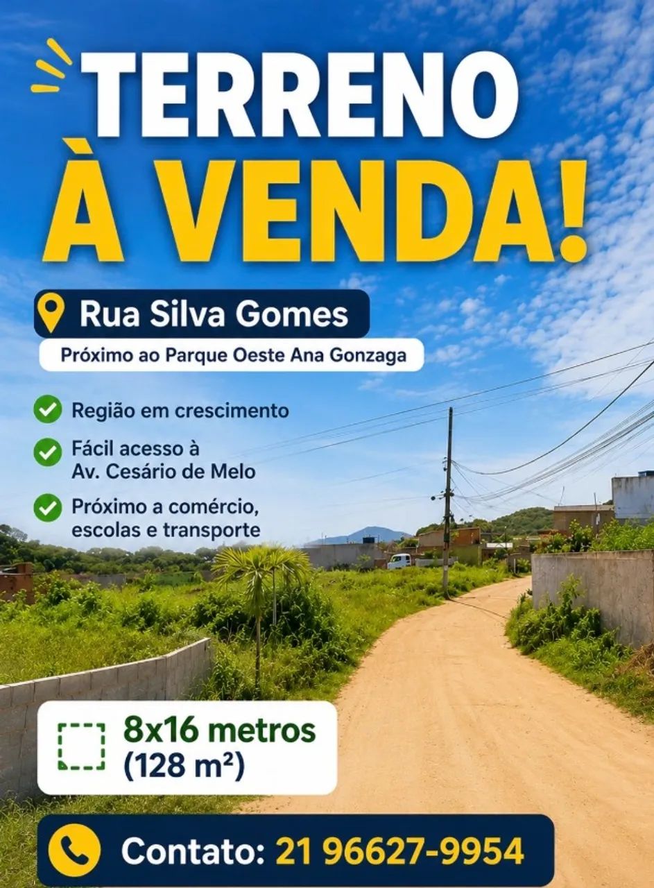  TERRENO À VENDA  (PRÓX PARQUE OESTE)
