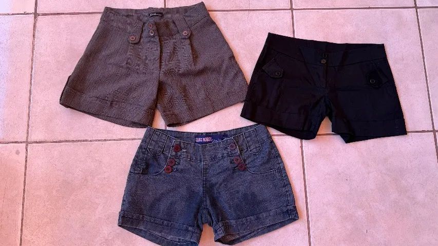 Kit 3 shorts social e jeans