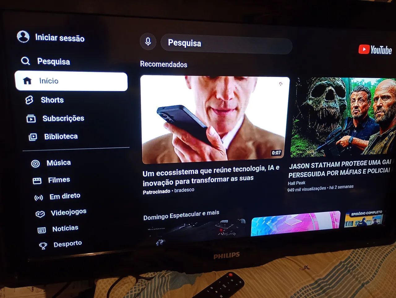 TV Philips 32 polegadas com aparelho de internet novo vira smart TV - Foto 2