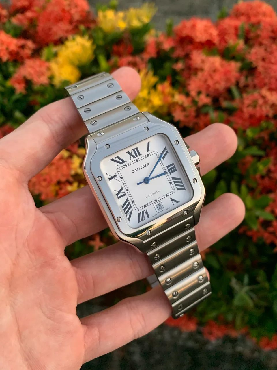 Relógio Automático Cartier Santos - Aço