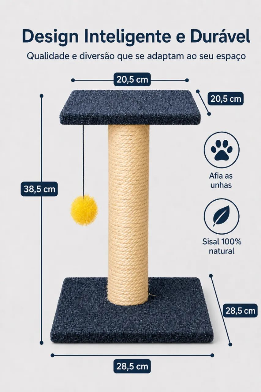 Arranhador para gatos - Torre com Carpete resistente? - Foto 2